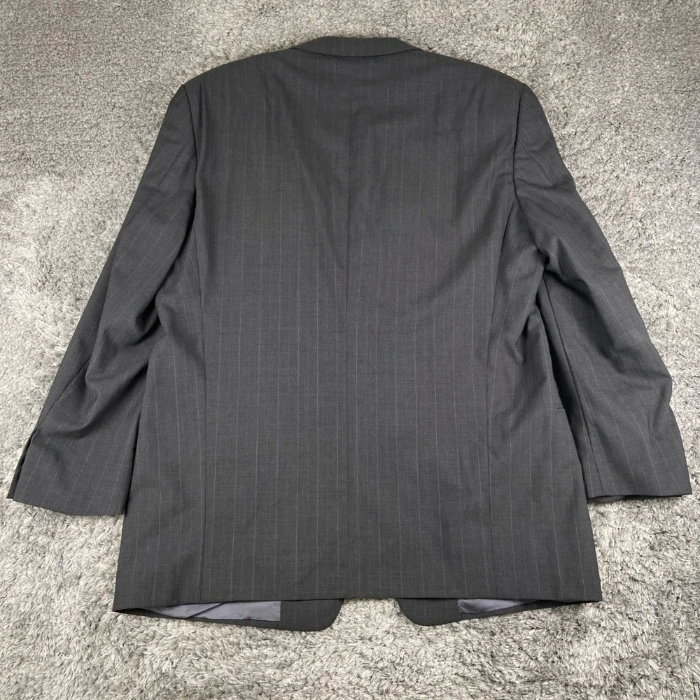Mani by Giorgio Armani Blazer Mens 46R Grey Pinstripe Wool Suit Jacket Luxury